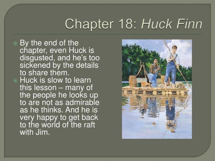 Huckleberry finn chapter 17 summary